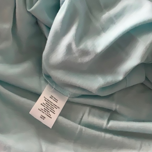 Talbots Top Rayon Blue Scoop neck 2X Petite 3/4 sleeves - Picture 10 of 10